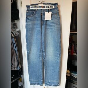 NWT Reformation Magnolia Mid Rise Bow Leg Jeans